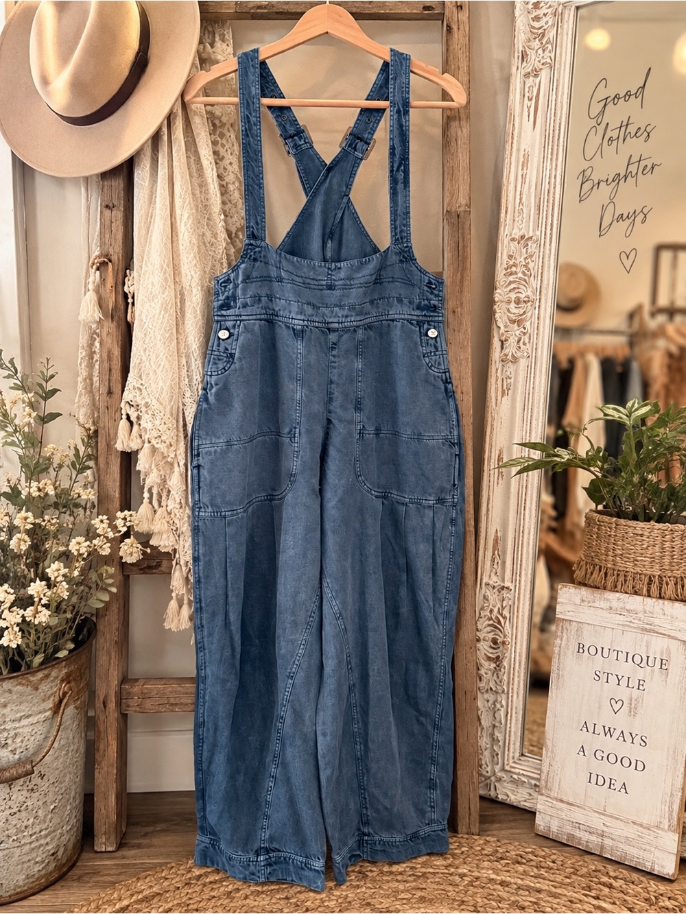 We The Free Fleix Tapered Overalls